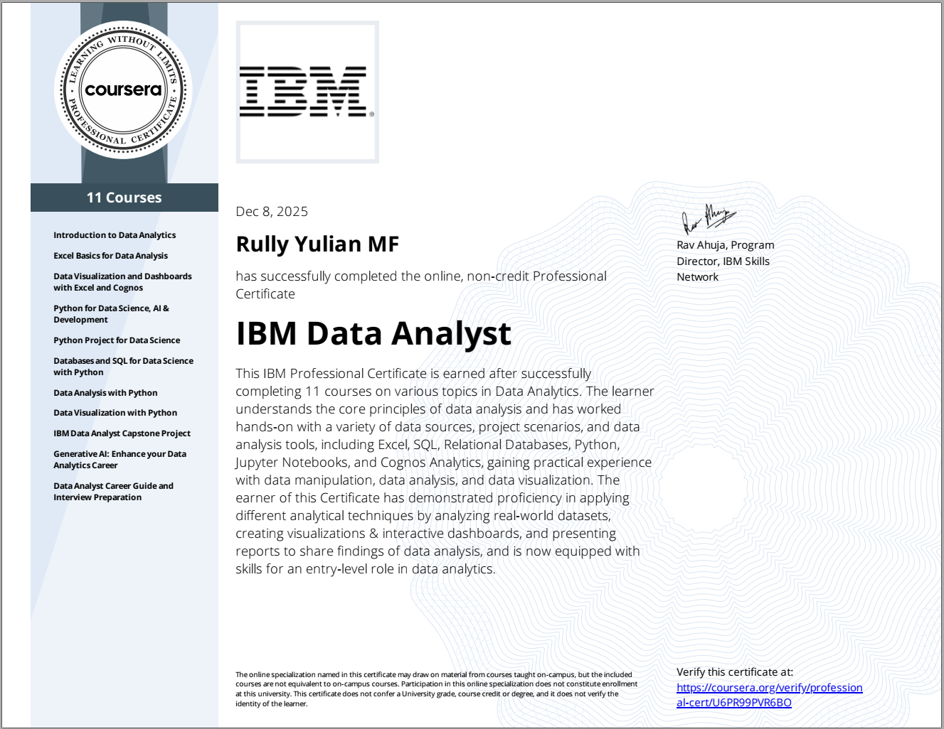 IBM Data Analyst Professional-Rully Yulian MF