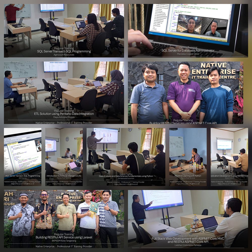 Resume Kelas Training Tahun 2025 di Native Enterprise IT Training Center