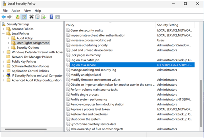Logon as a Service in Windows