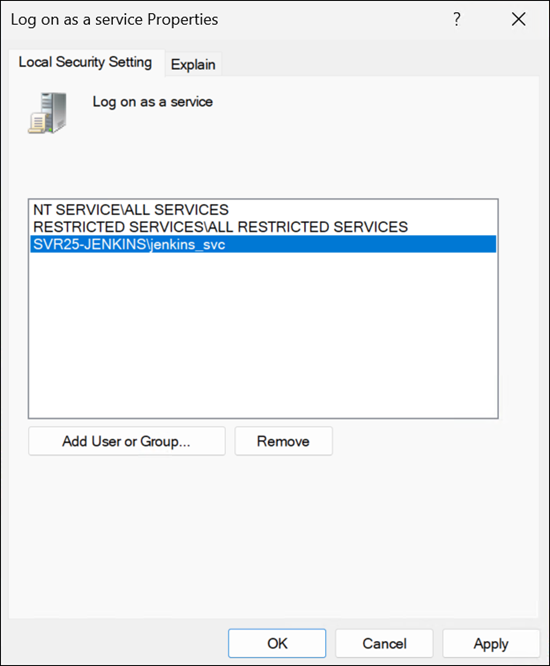 Logon as a Service in Windows