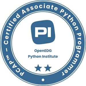 PCAP Associate Python Programmer Certified